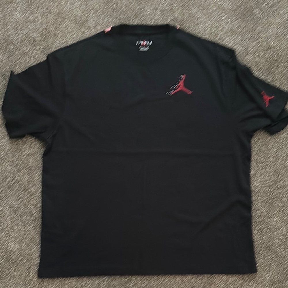 Jordan Black Short Sleeve Tee with Iconic Jumpman Logo